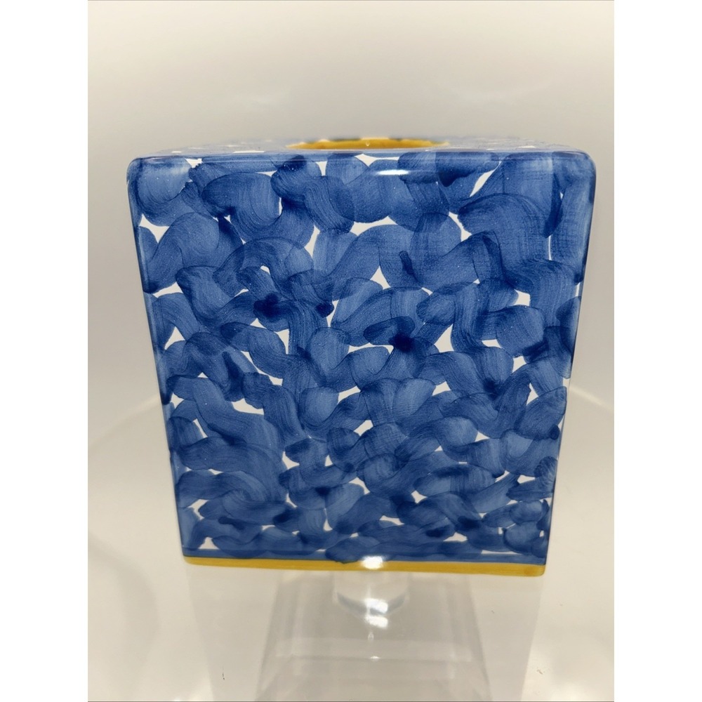 Portugal By Donacer Tissue Box Cover Hand painted Swimming Fish#452 - Picture 2 of 4